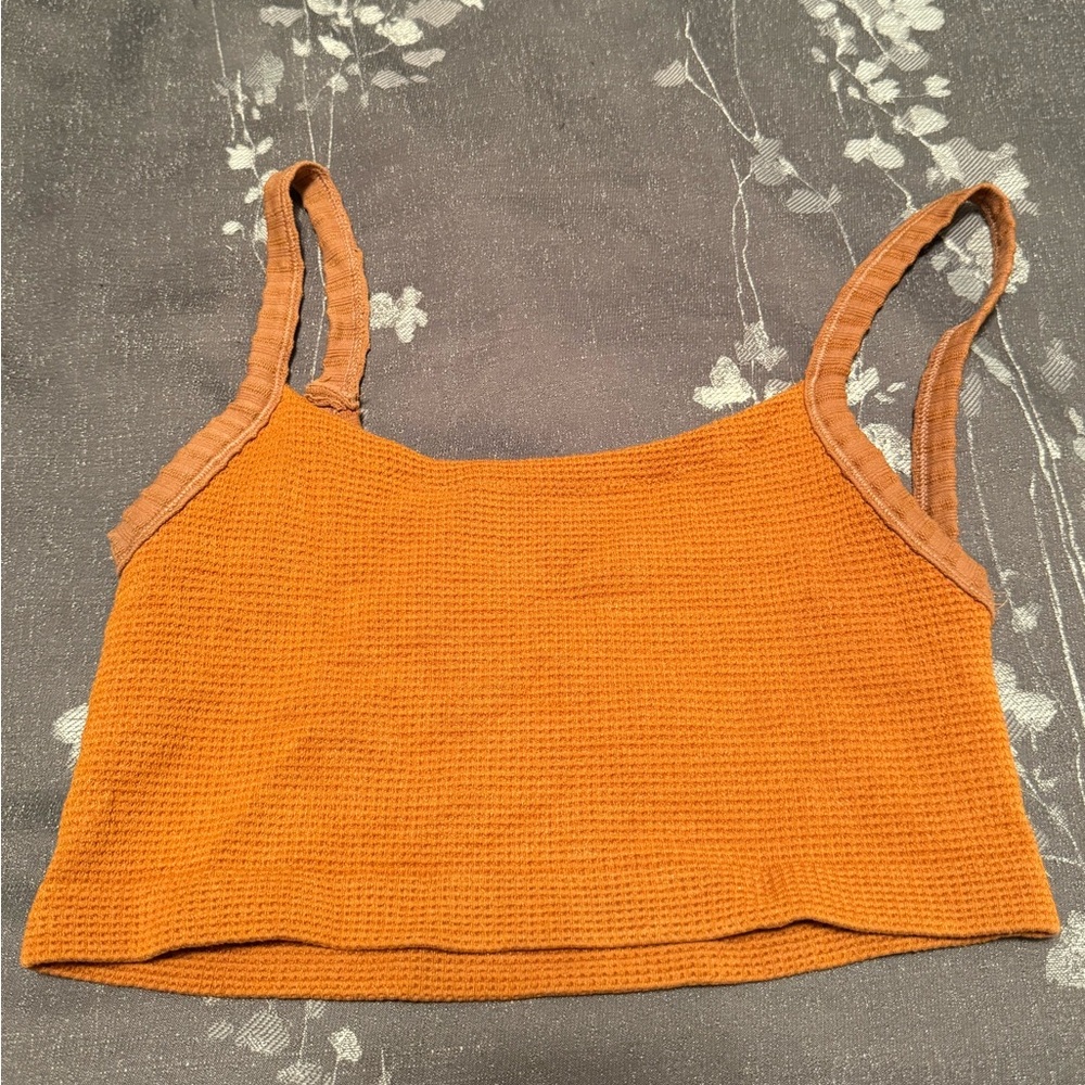 Urban Outfitters Out From Under Orange Asymmetrical Bra Top Size M/L